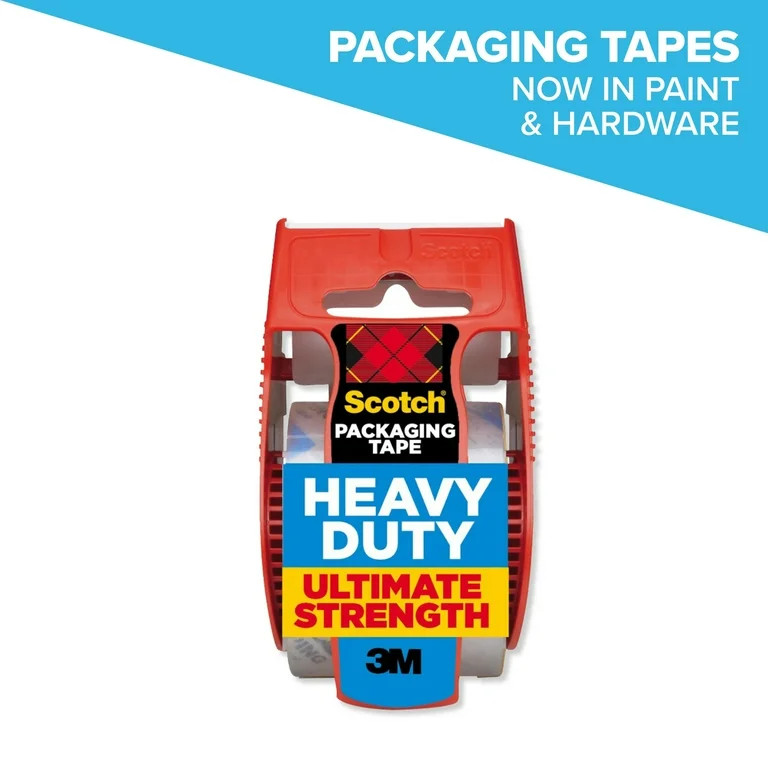 Scotch Heavy Duty Packaging Tape, Clear, 1.88 in. x 25.6 yd, 1 Total | Walmart (US)