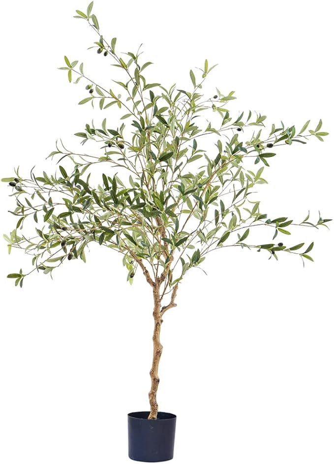 Phimos 5FT Artificial Olive Tree (60") Tall Fake Potted Olive Tree with Planter Large Faux Olive ... | Amazon (US)