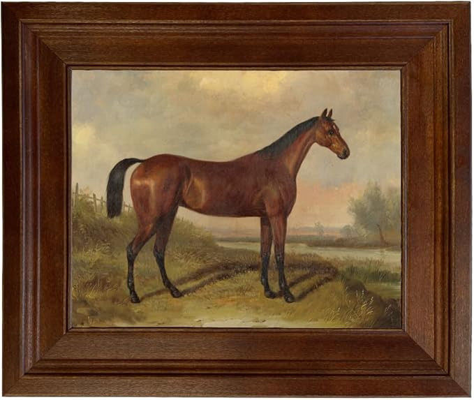 Schooner Bay Co. – William Barraud Hunter in Landscape 8 x 10” Oil Painting Print on Canvas i... | Amazon (US)