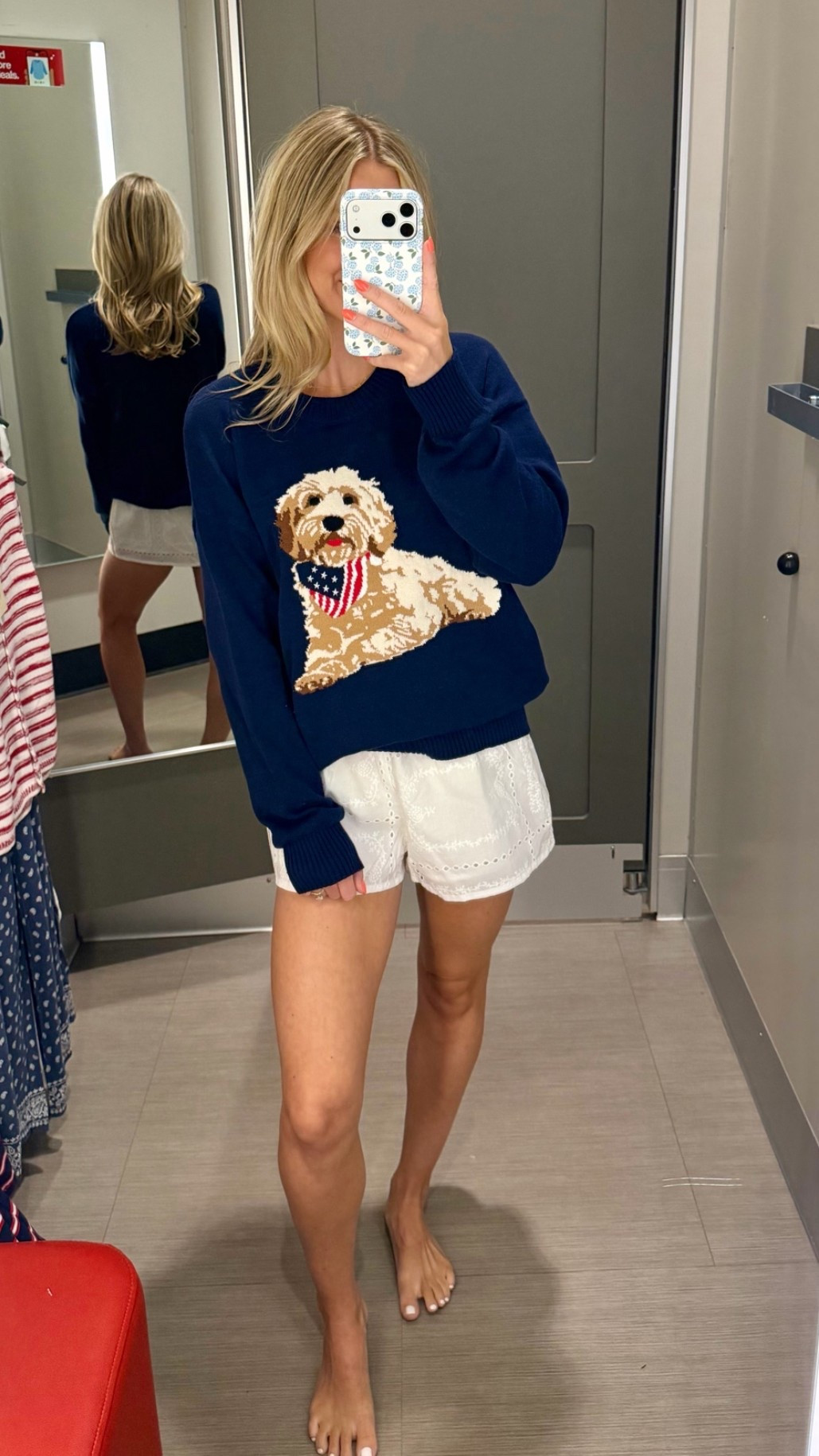 this patriotic pup sweater 🇺🇸❤️
the perfect cozy option for chilly beach nights or fireworks! 
@Target 

#targetstyle #preppystyle #summerknits #mdw #targetfinds #coastalstyle #americanstyle #affordablefashion #memorialdayweekend

#LTKSaleAlert