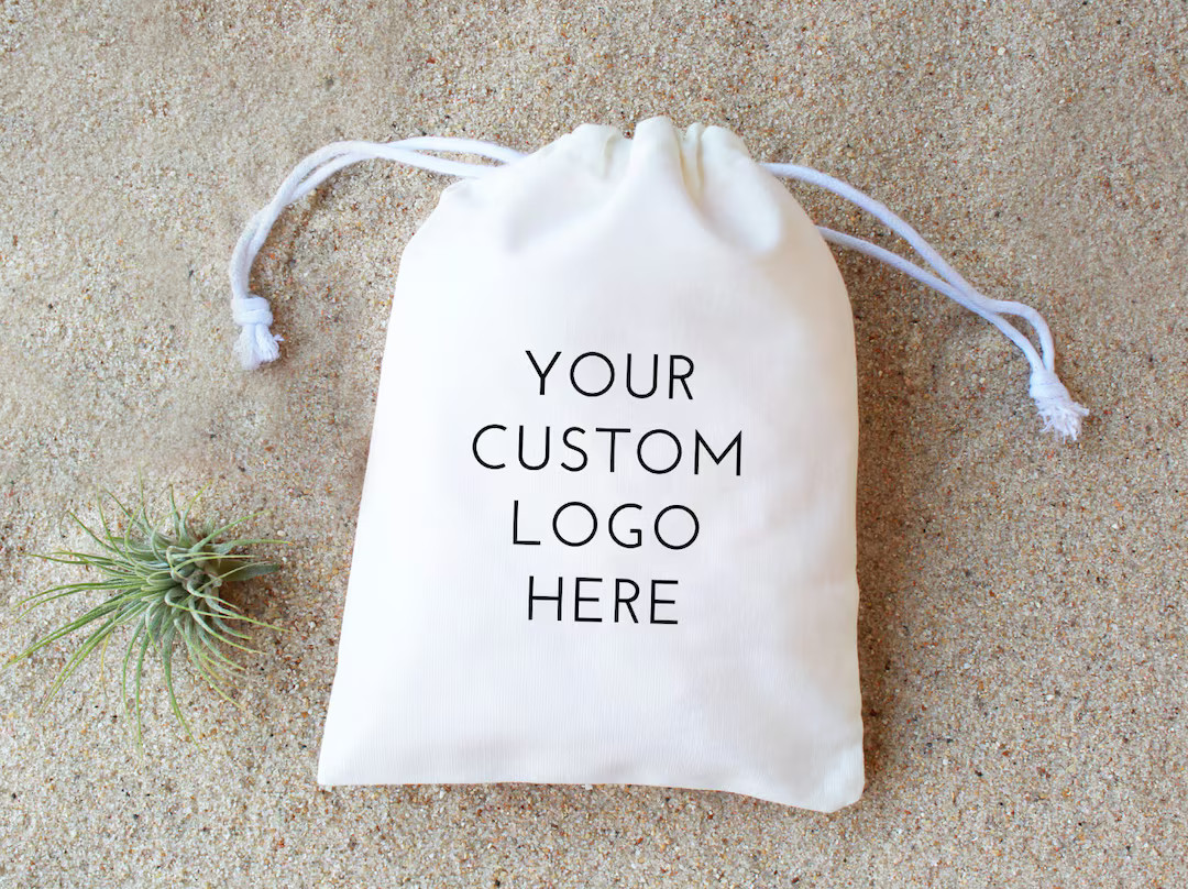 Custom Logo Drawstring Bags: Personalized Wedding & Business Gifts - Etsy | Etsy (US)