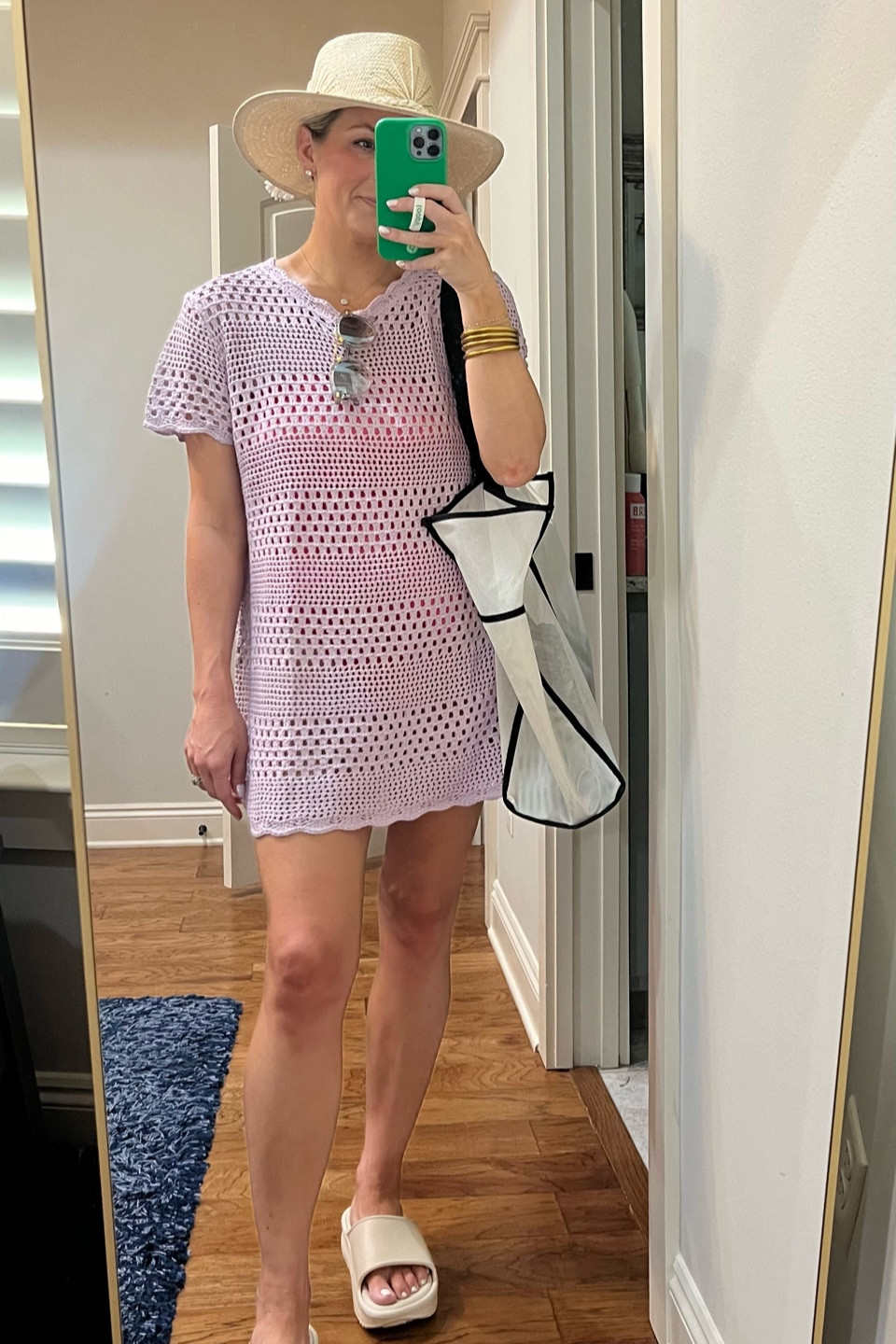 Pool fit
Swimsuit: Target
Hat- Tipsy Threads custom hat
Coverup: Amazon
Sunnies: Krewe
Bag and sandals: Target
Bangles: Budha girl 

#LTKFindsUnder50 #LTKSwim #LTKStyleTip