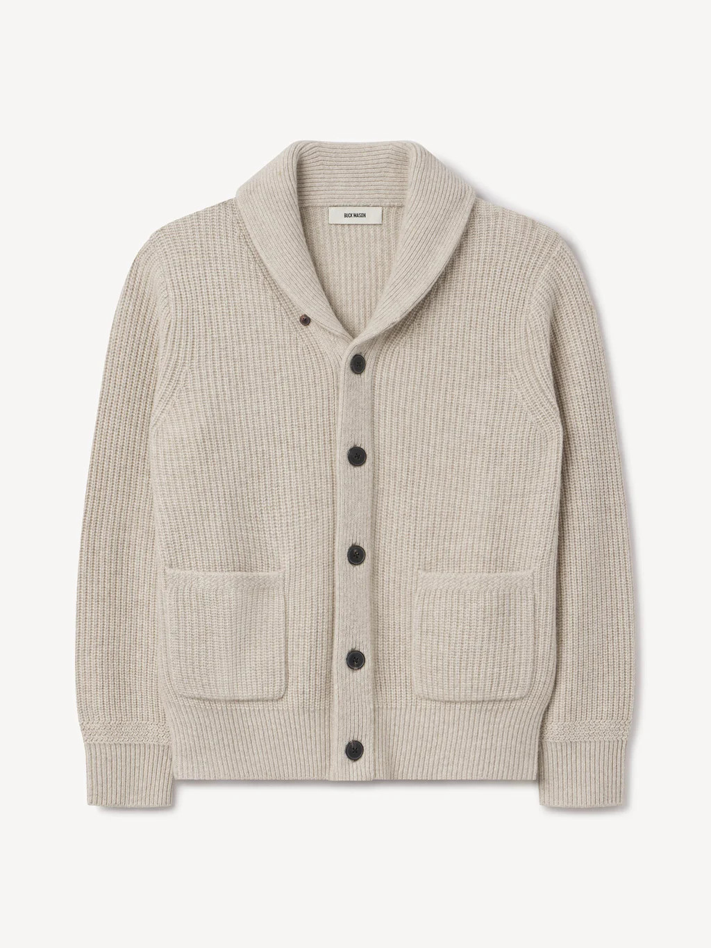 Light Oat California Cashmere Shawl Cardigan - Buck Mason- Modern American Classics | Buck Mason