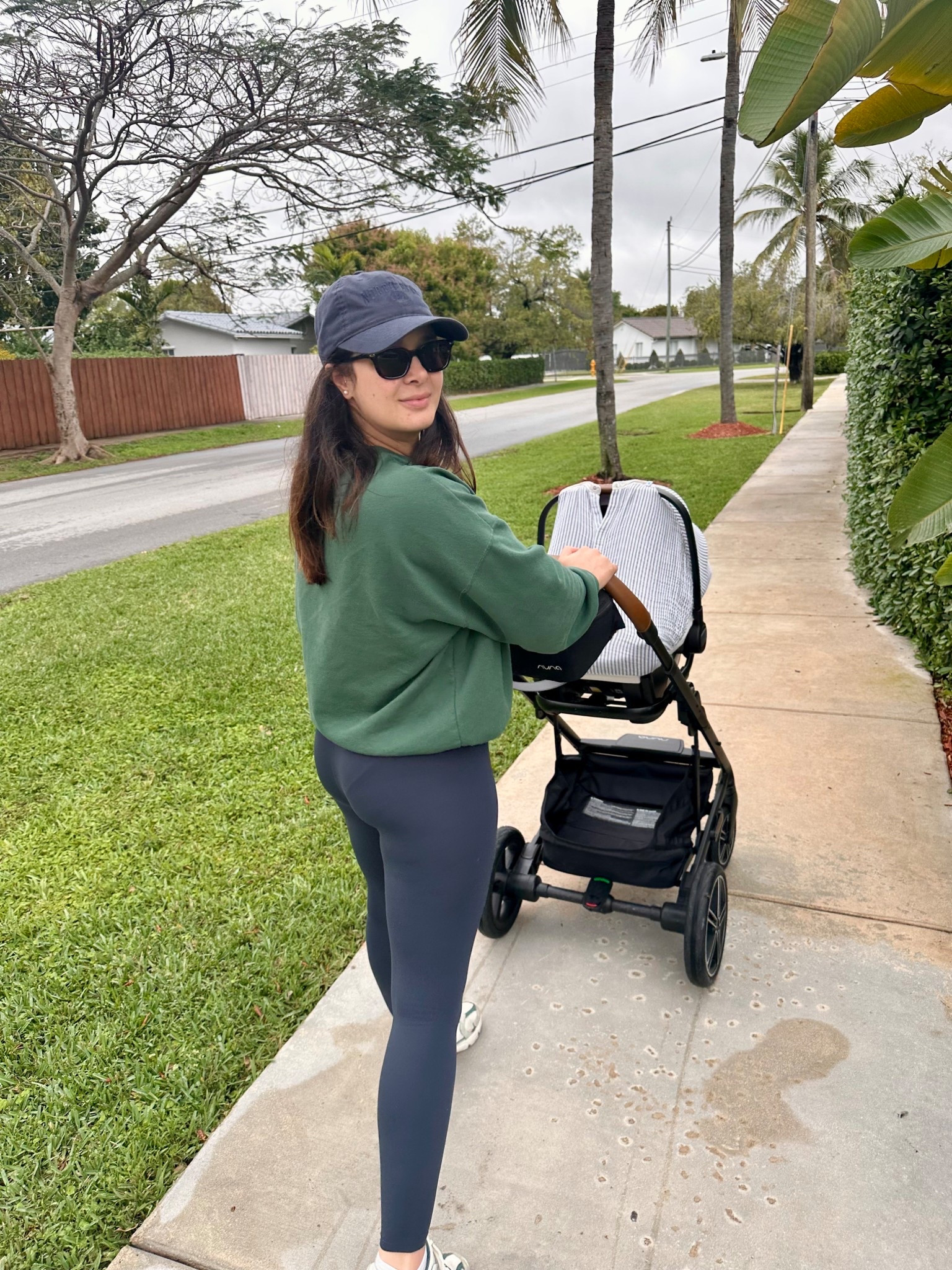 a stroll around the neighborhood - hat, sunglasses, crewneck, leggings, sneakers, stroller


#LTKActive #LTKBaby #LTKmomlife