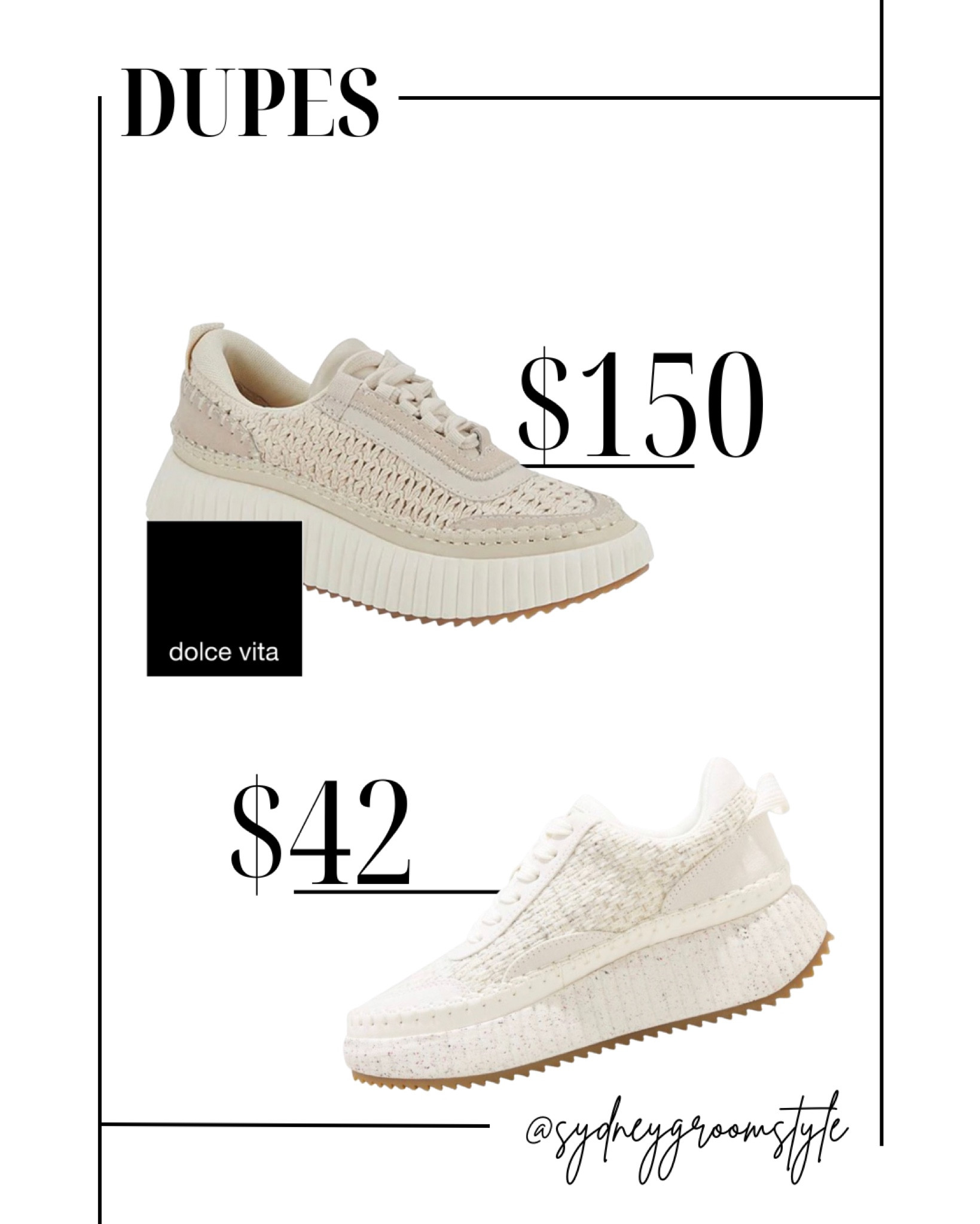 Dolce vita dupe target, find style for less net cable sneaker Street style Dillards find sale fall fashion, transitional piece, transition pieces on the go fashion

#LTKsalealert #LTKshoecrush #LTKfindsunder50