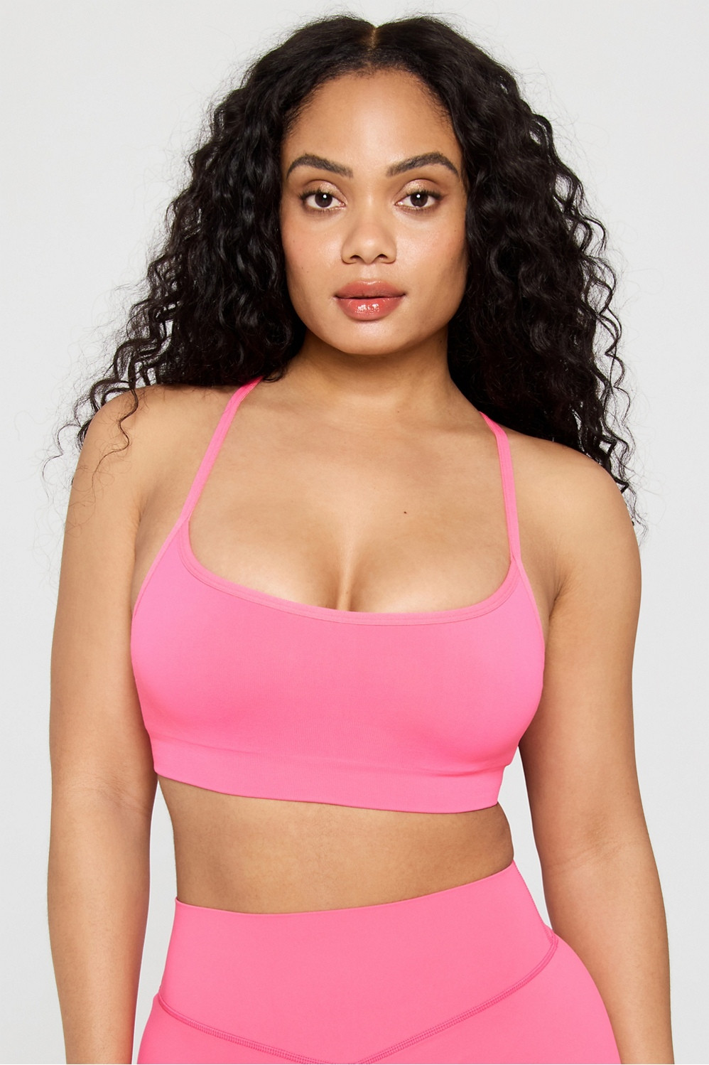 Sleek Seamless Strappy Low Impact Bra | Fabletics