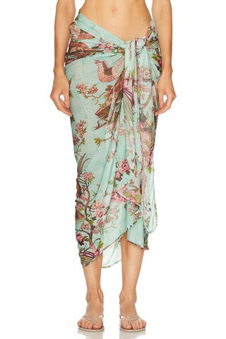 SKIMS X Cavalli Pareo in Fagianella Print - Mint. Size M-XL (also in ). | FWRD 