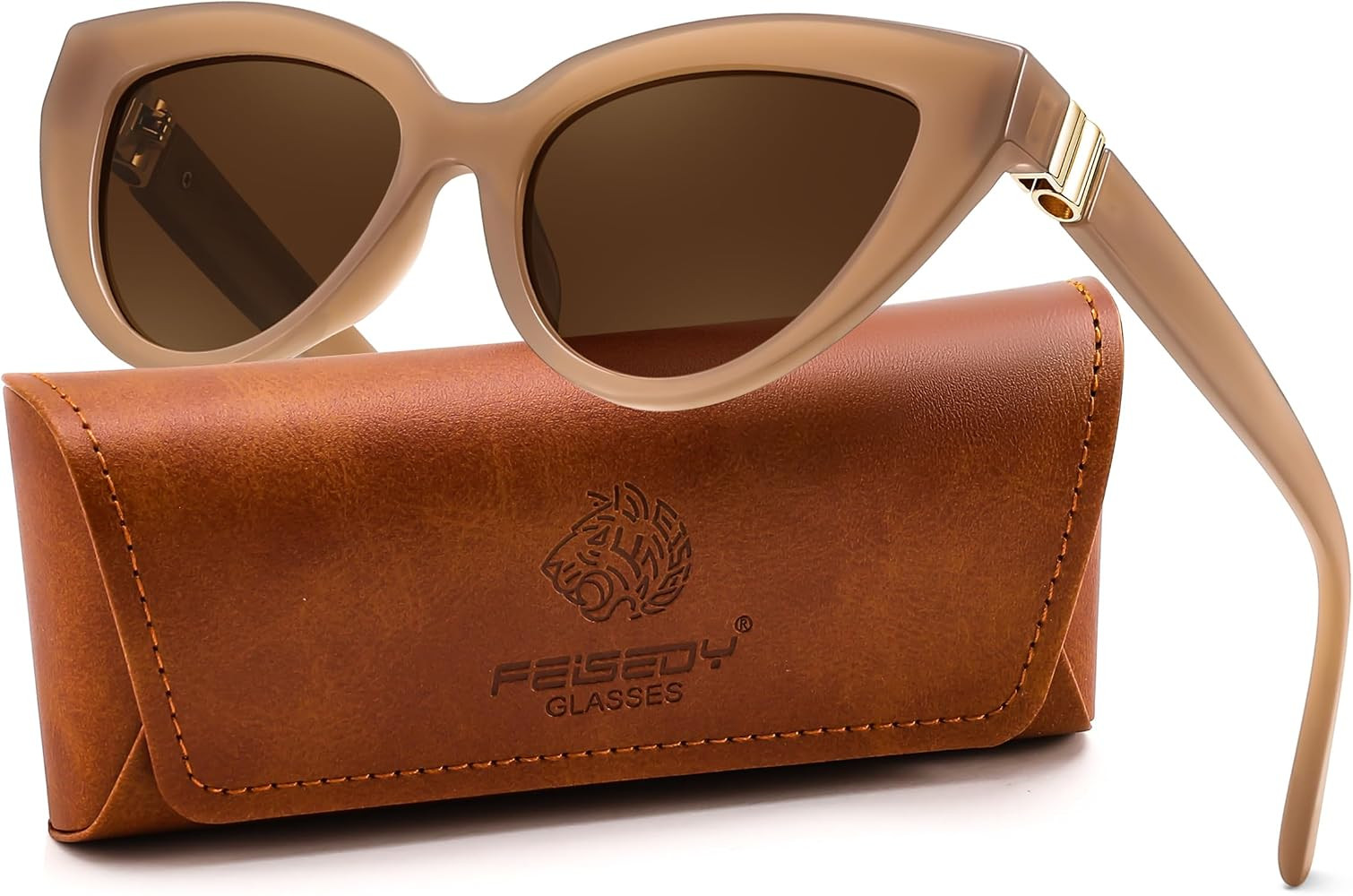 FEISEDY Cat eye Sunglasses with Polarized and UV400 Protection for Women, Retro Stylish for Drivi... | Amazon (US)