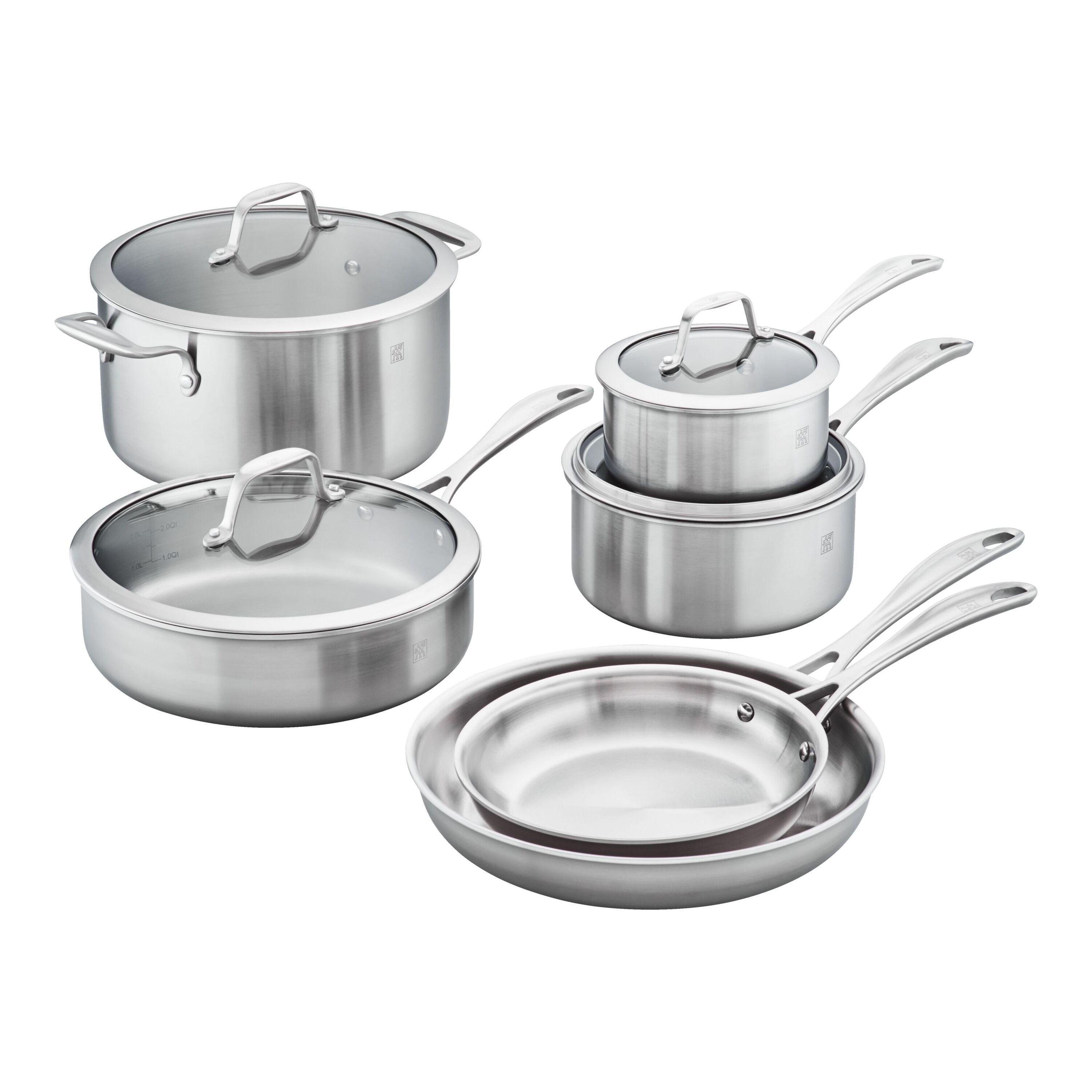 ZWILLING Spirit 3-Ply 10-pc, Stainless Steel, Cookware Set | The ZWILLING Group Cutlery & Cookware