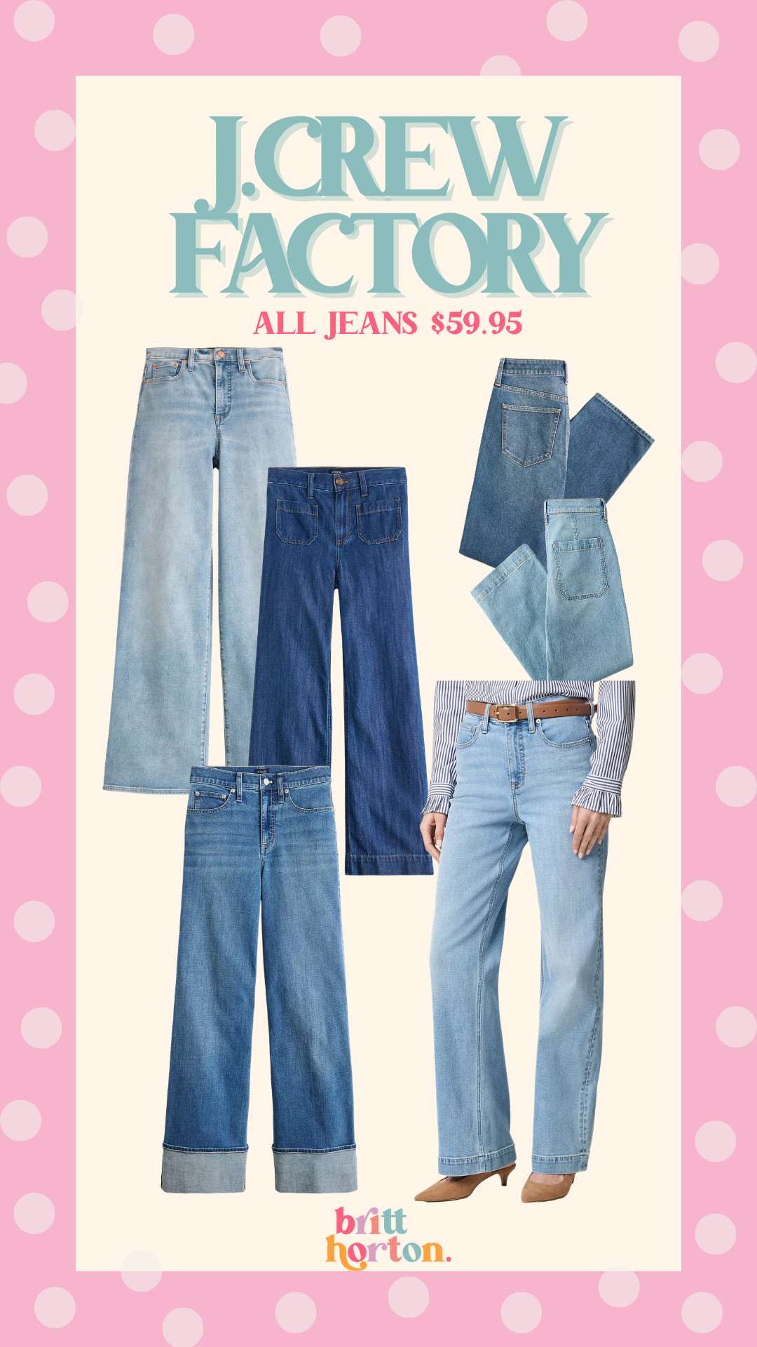 All jeans $50.95 at J. Crew Factory right now, these are unbelievably comfy!!

sale alert, denim, jeans, j crew, casual outfits, fall fashion haul, britt horton  

 #LTKootd #LTKSaleAlert