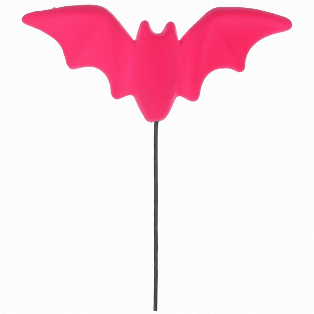 Halloween Pink Flocked Foam Bat Decorative Pick, 8 in, by Way To Celebrate | Walmart (US)