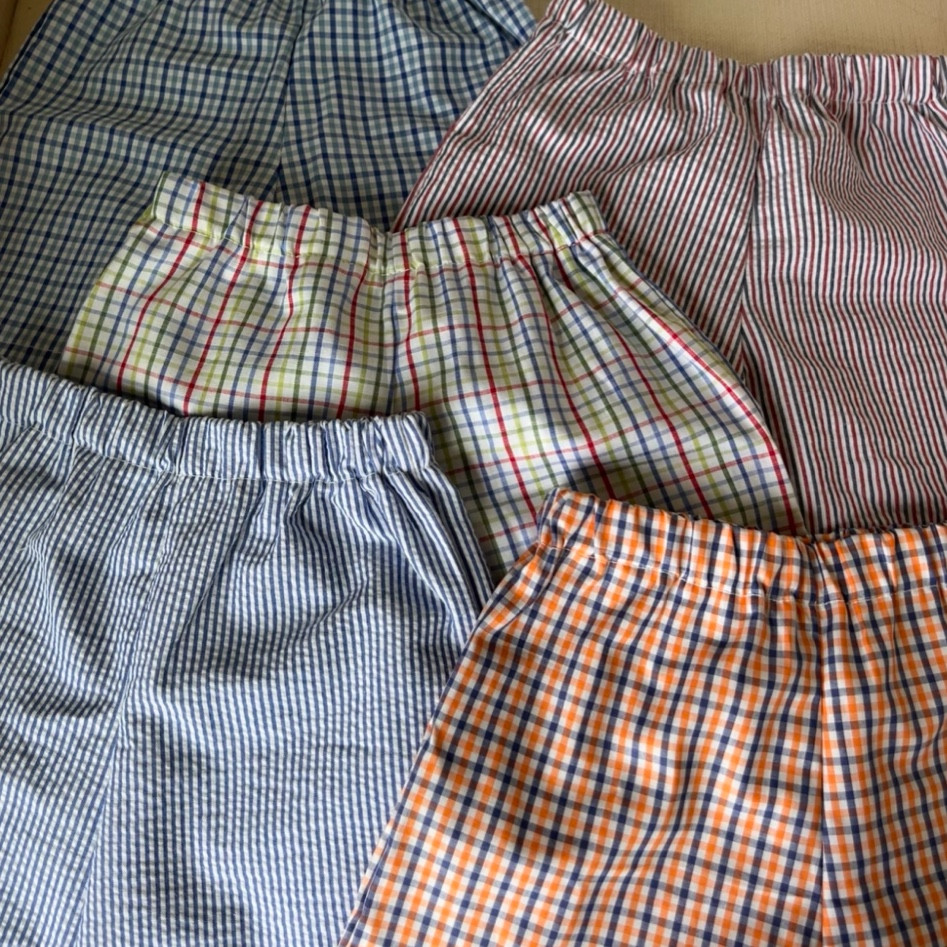 New FAVORITE for boys everyday shorts!

The quality is so amazing and there are so many options to choose from! Timeless seersucker and gingham patterns and classic color combinations (including navy and orange for Auburn gameday!!). We ordered these-- plus a beautiful kelly green gingham check-- in a 4T and the size chart is super helpful! 

Can't wait to upgrade for little brothers and continue to get bigger sizes as our oldest grows. This will be a repeat purchase for sure!!

Pictured are tricheck cobalt blue, seersucker red and blue, tricheck red blue green, seersucker navy, and tricheck navy orange

#LTKFindsUnder50 #LTKKids #LTKStyleTip