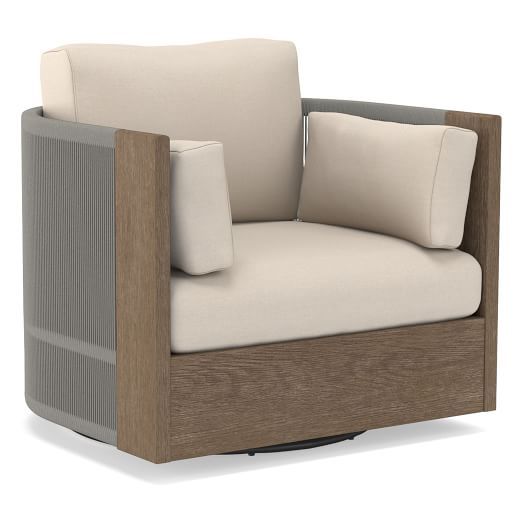 Porto Outdoor Swivel Chair Cushion Covers - Sunbrella® Fabrics | West Elm (US)