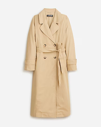 Relaxed heritage trench coat in chino | J. Crew US