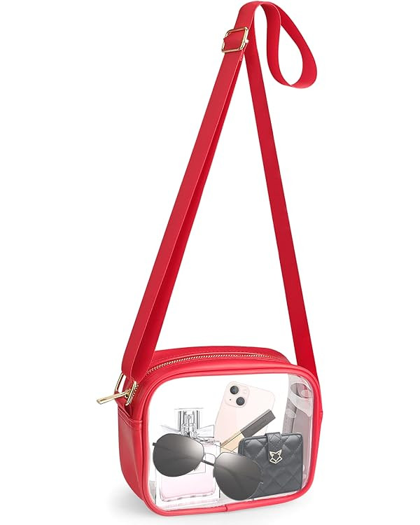 KETIEE Clear Crossbody Bag, Stadium Approved Clear Purse Bag for Concerts Sports Events Festivals | Amazon (US)