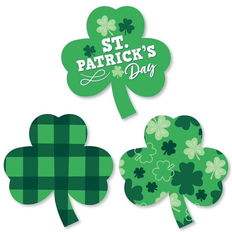 Big Dot of Happiness Shamrock St. Patrick’s Day - Shaped Saint Patty’s Day Party Cut-Outs - 2... | Target