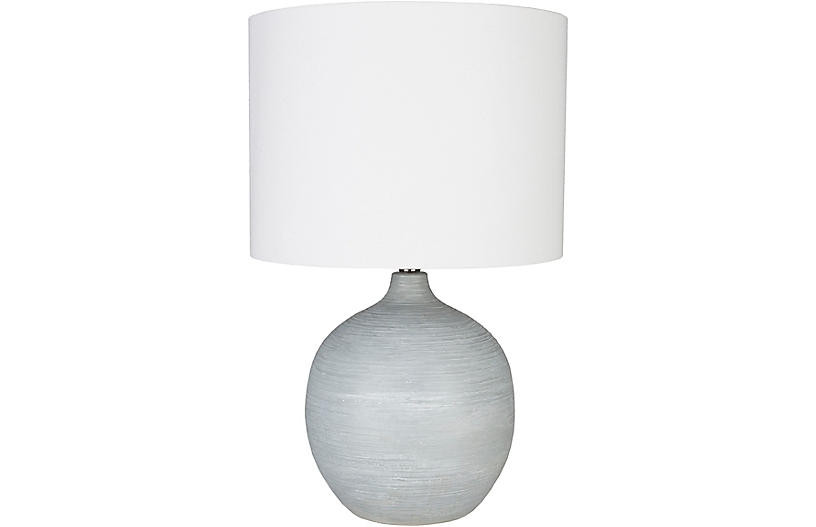 Clayton Table Lamp, Pale Blue | One Kings Lane