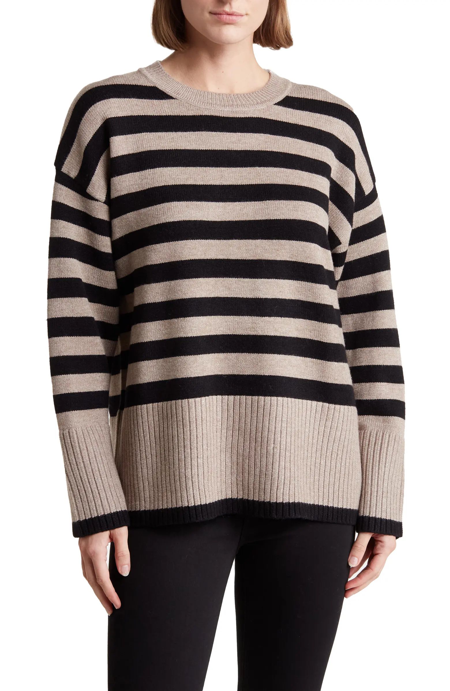 INDUSTRY REPUBLIC CLOTHING Stripe Crewneck Sweater | Nordstromrack | Nordstrom Rack