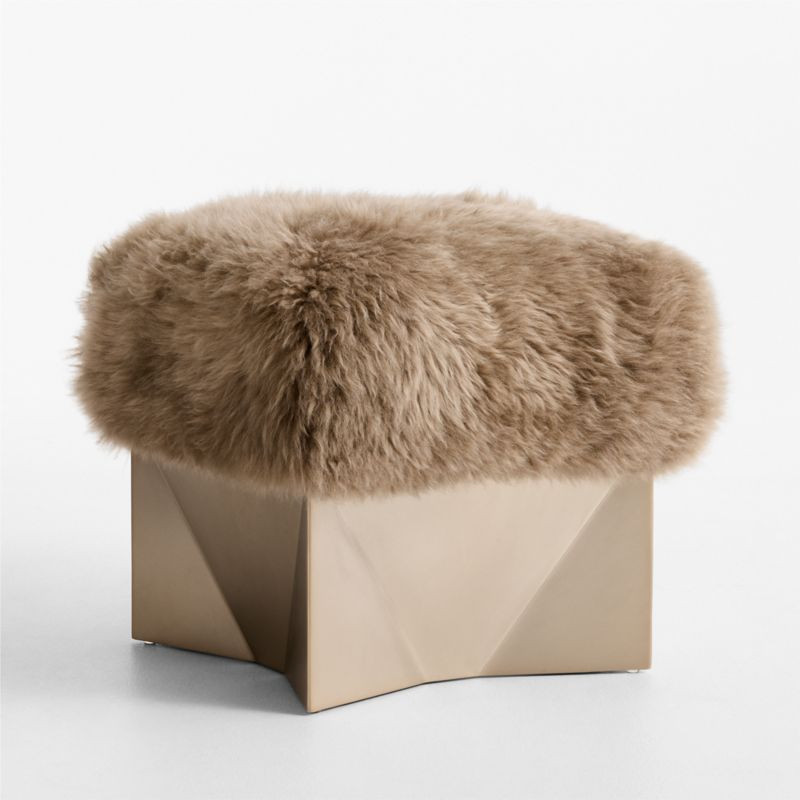 Rhea 18"" Pouf Ottoman by Jeremiah Brent | Crate & Barrel
