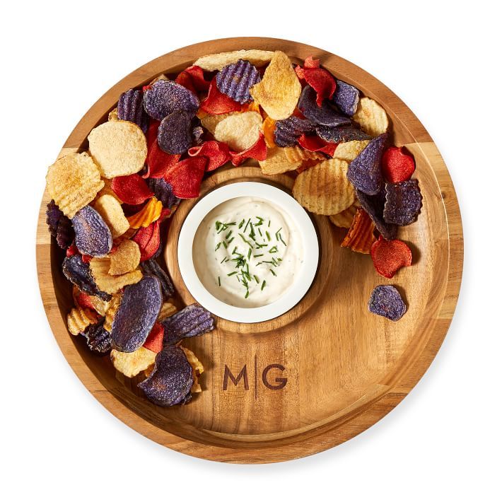 Wood and Marble Chip and Dip Set | Mark and Graham