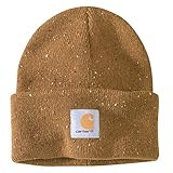 Carhartt Men's Wool Blend Cuffed Beanie, Brown NEP, OFA | Amazon (US)