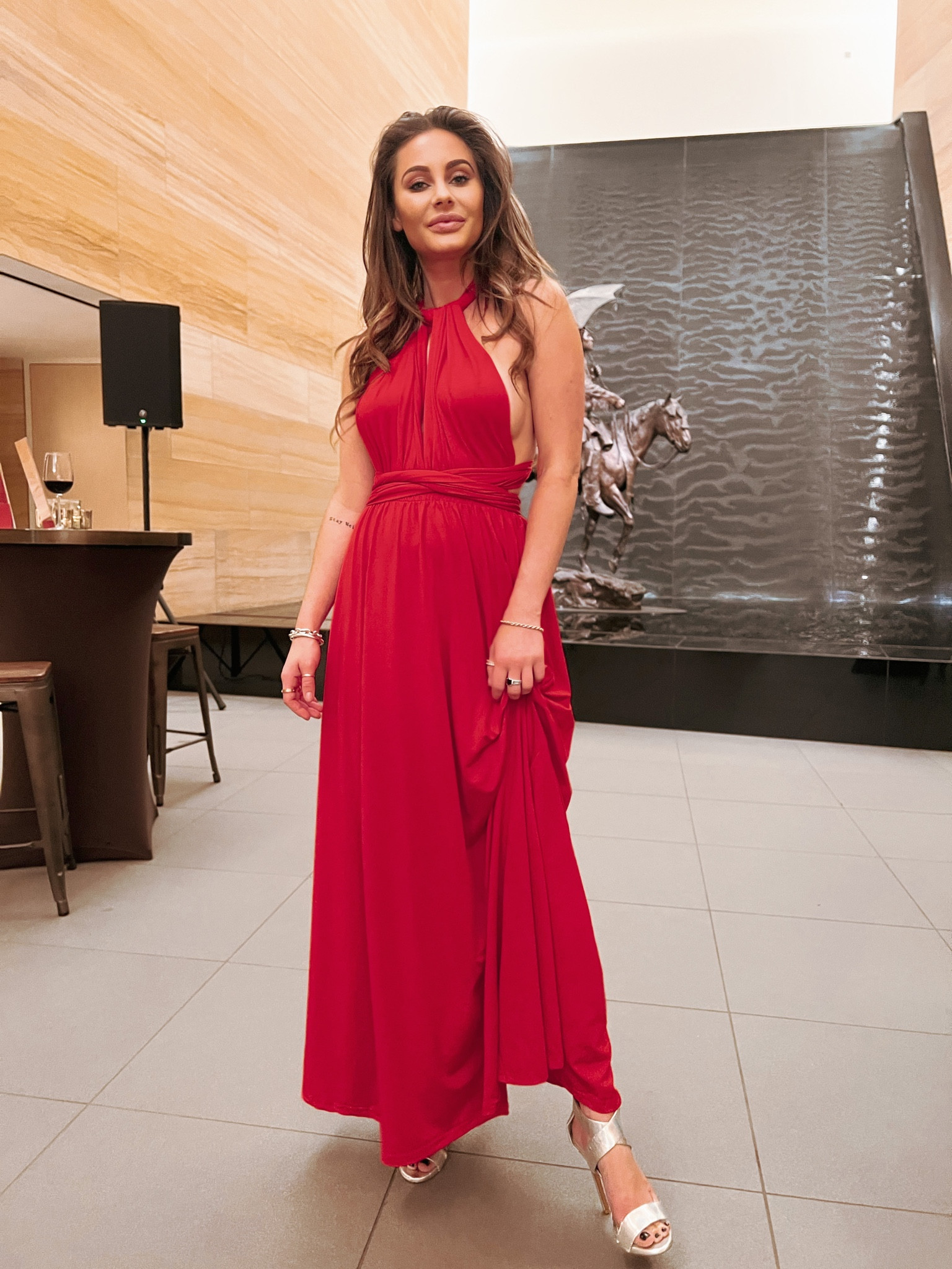 Full length gown that’s a multi-way wrap dress? Omg yes perfect for galas, weddings, award ceremonies and more 

#LTKstyletip #LTKunder50 #LTKfit