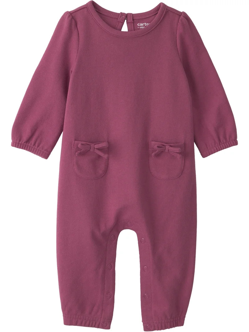 Carter's Child of Mine Baby Girl Jumpsuit, One-Piece, Sizes 0/3-24 Months | Walmart (US)