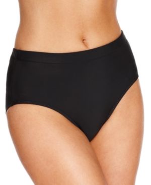 Swim Solutions High-Waist Bikini Bottoms, Created for Macy's Women's Swimsuit | Macys (US)