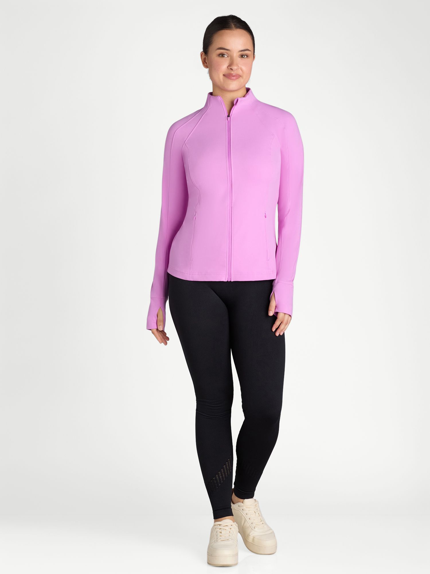 Avia Women's and Women's Plus SoftSculpt Zip-Up Jacket, Sizes XS-4X | Walmart (US)