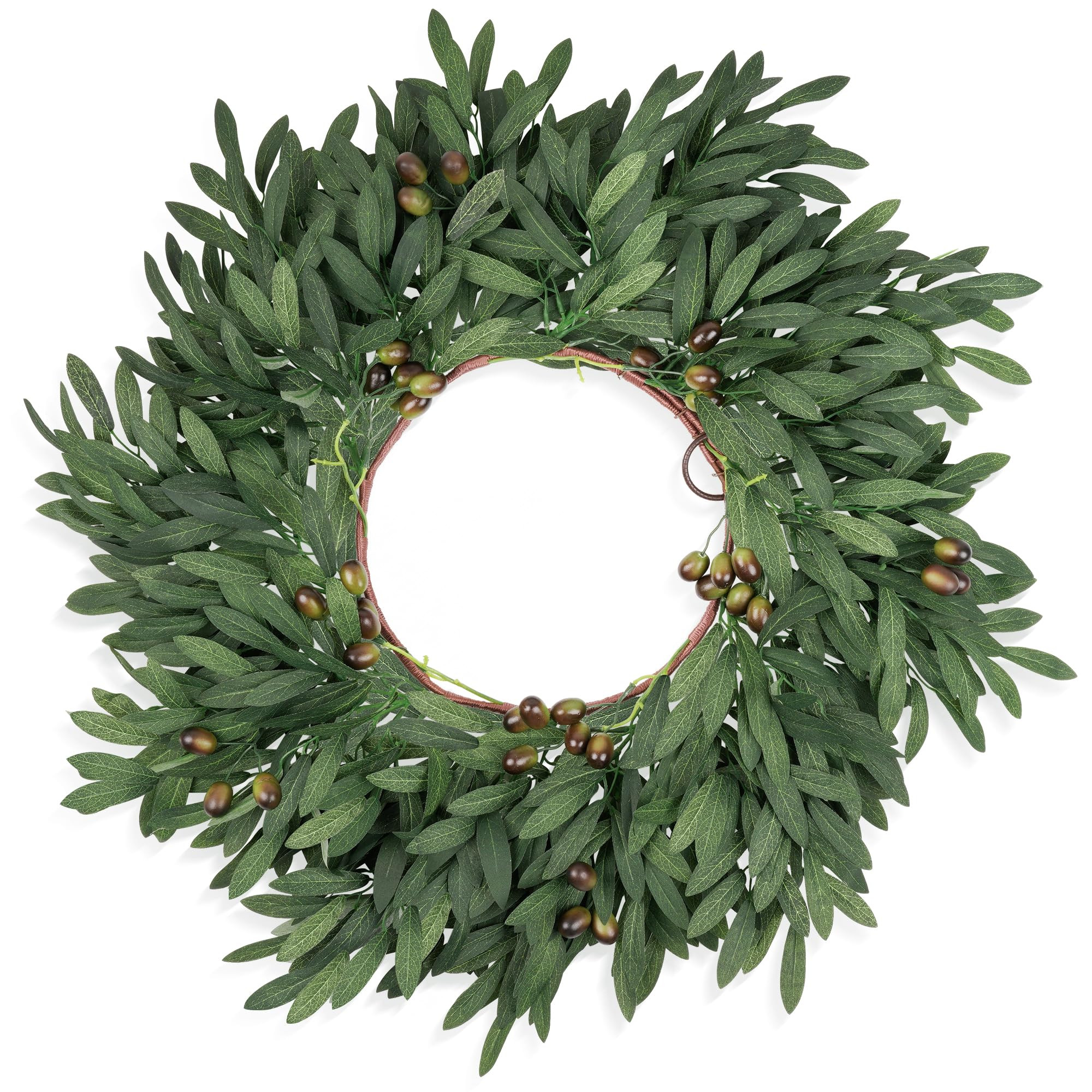 24 inch Olive Wreaths for Front Door, Artificial Large Spring Summer All Seasons Year Round Green... | Amazon (US)