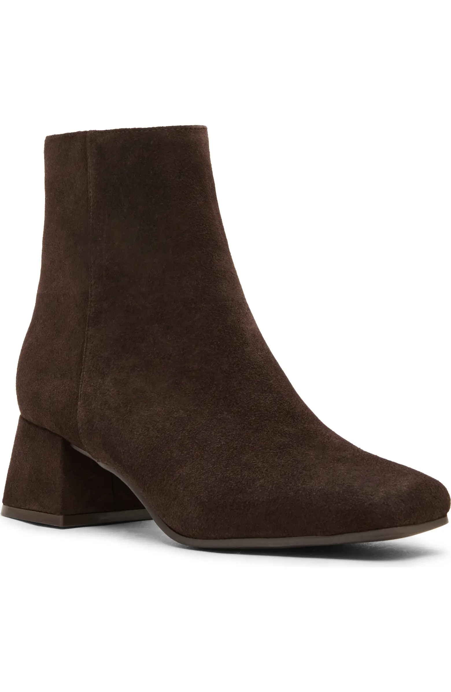 Lizzy Waterproof Square Toe Block Heel Bootie (Women) | Nordstrom