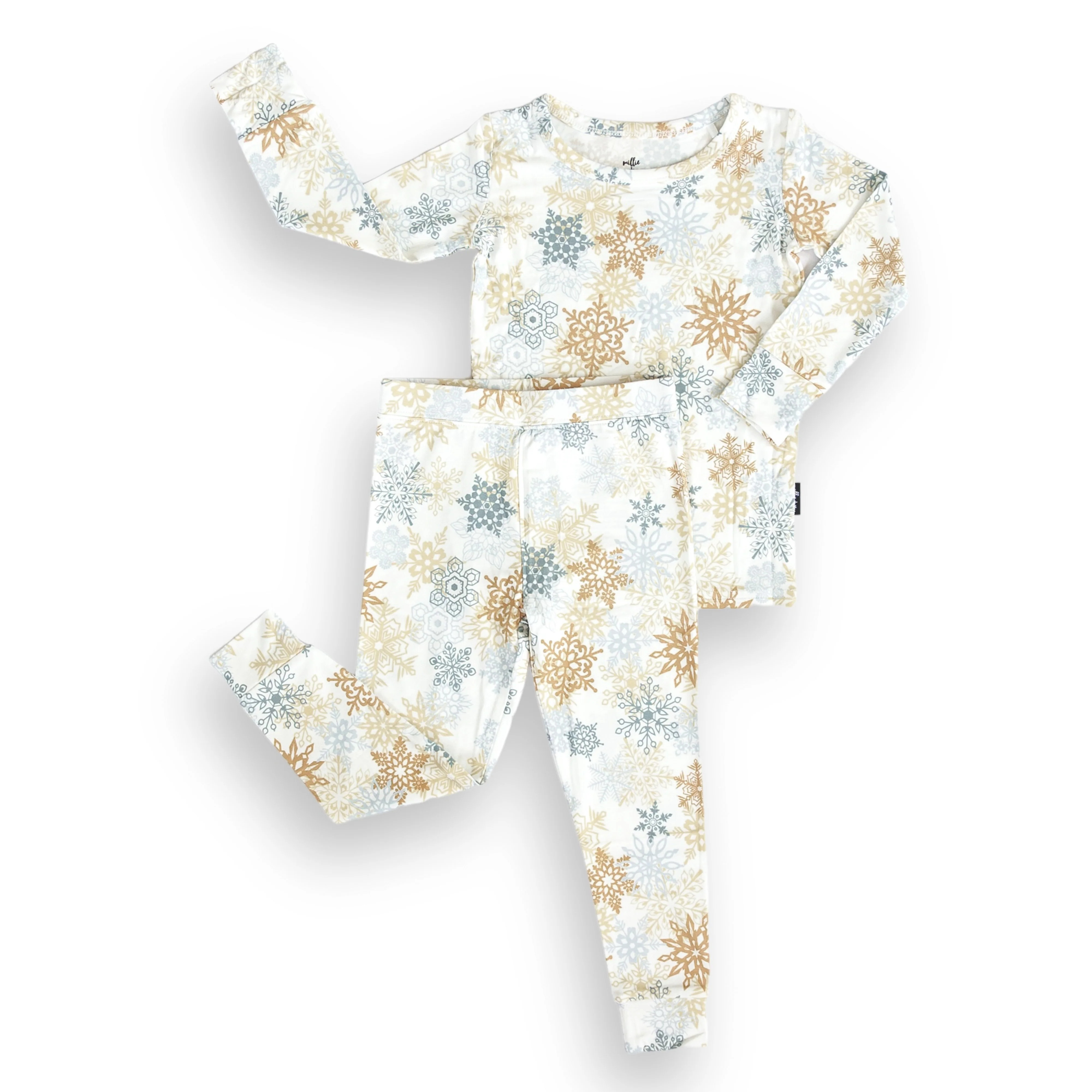 LONG SLEEVE 2 PIECE SETS- Snowflakes | millie + roo