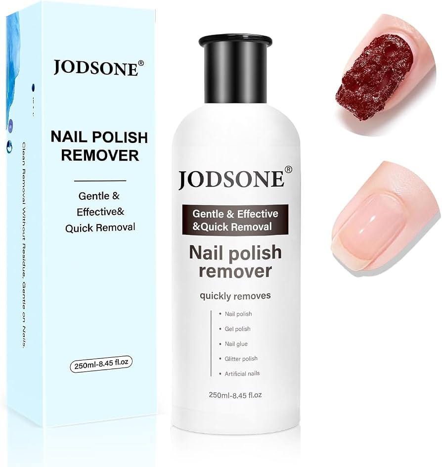 JODSONE Acetone-Free Nail Polish Remover,8.45 Fl.Oz Gel Nail Polish Remover Professional Soak off... | Amazon (US)