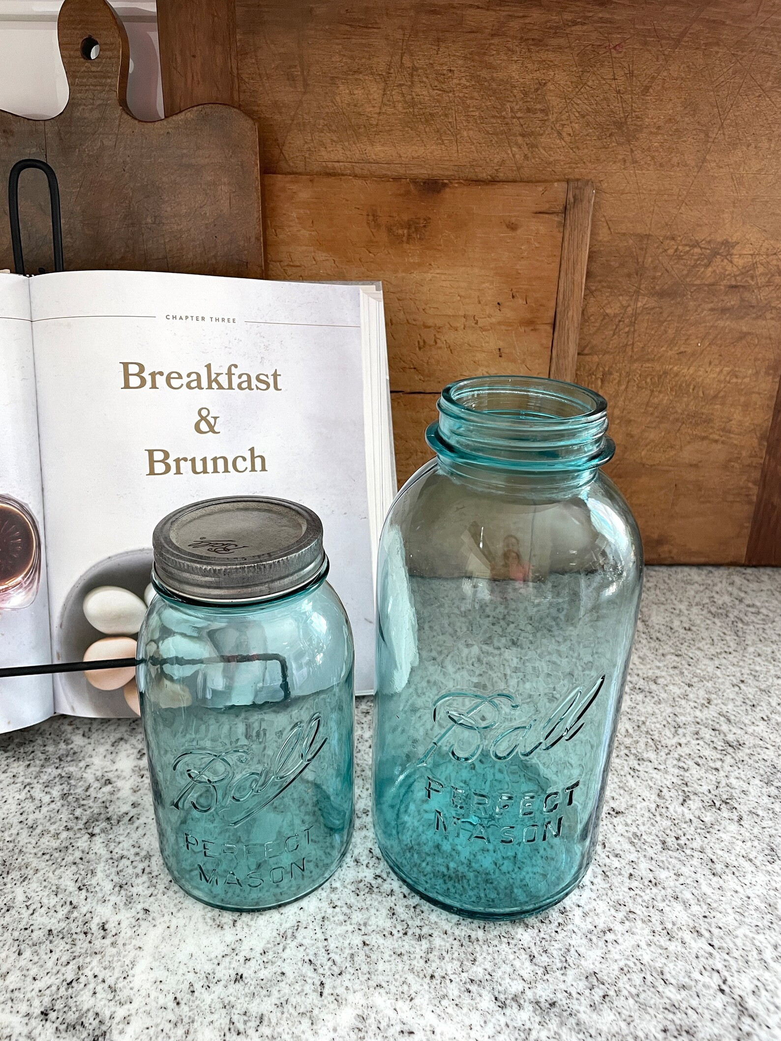 Large Ball Blue Jar, Blue Ball Jar, Ball Perfect Mason Jar, Blue Jar, Ball Jar, Antique Glass Jar... | Etsy (US)