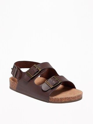 Faux-Leather Buckled Strap Sandals for Toddler Boys | Old Navy US