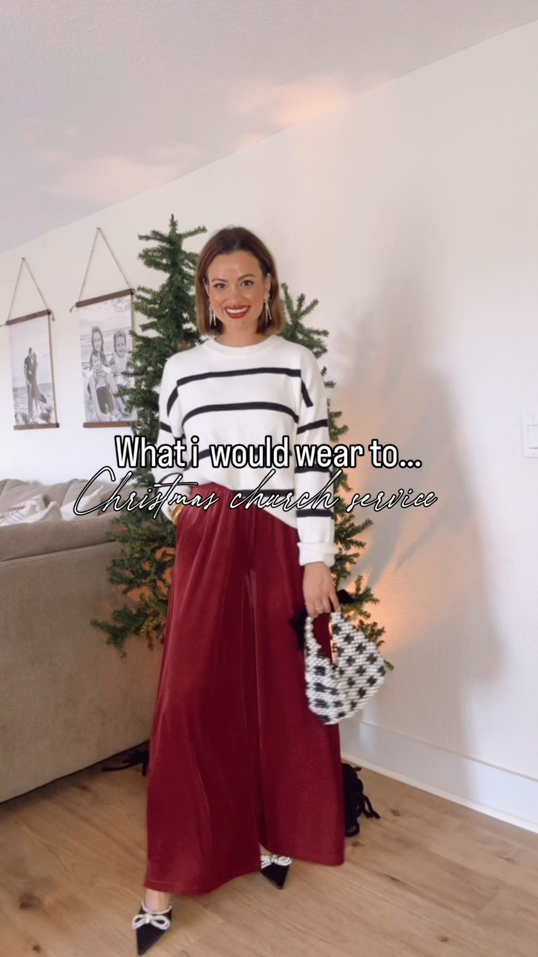 What i would wear HOLIDAY series! This outfit is classy yet chic perfection for a Christmas church service or really any holiday event! And i would be doing you all a disservice if i didnt tell you how INCREDIBLY comfortable these pants are! Velvet on the outside silk on the inside! 100/10!!

Ps. Sweater & Pants are both on sale!!!

Size small in pants and top!


#LTKootd #LTKHoliday #LTKSaleAlert