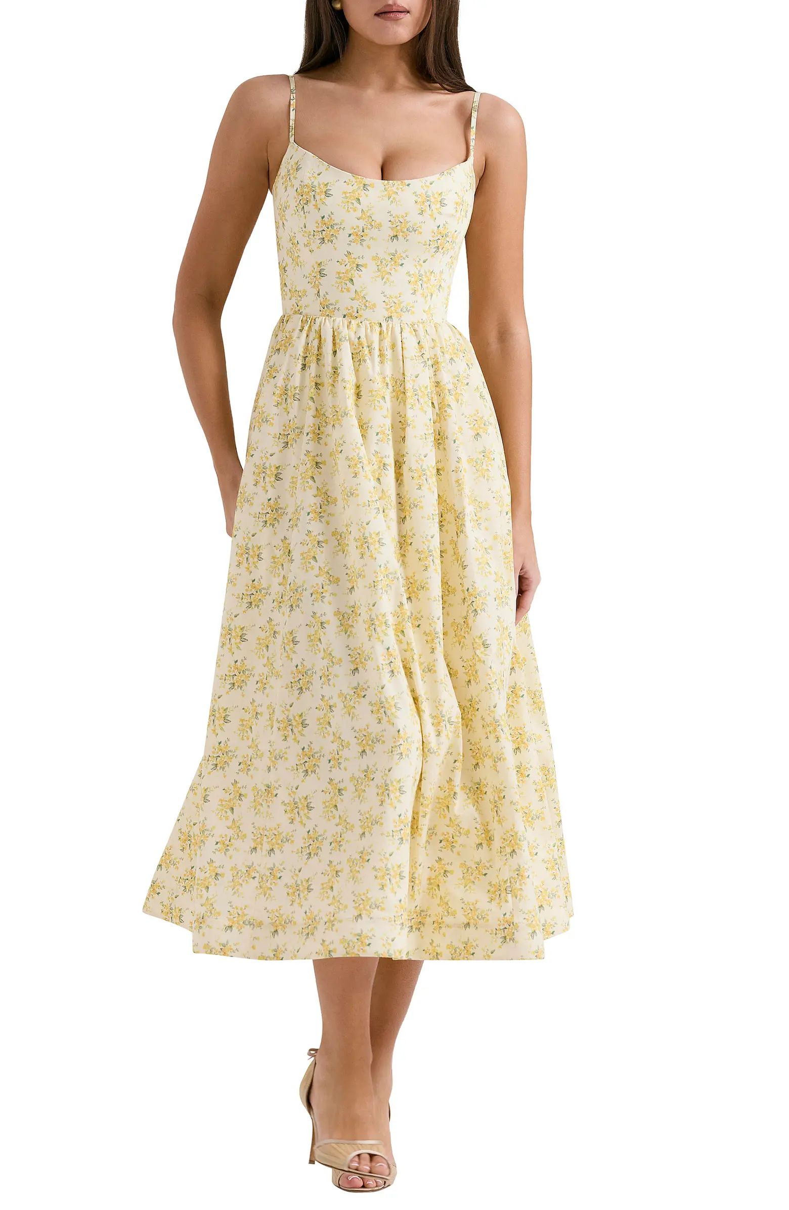 HOUSE OF CB Lolita Fit & Flare Midi Sundress | Nordstrom | Nordstrom