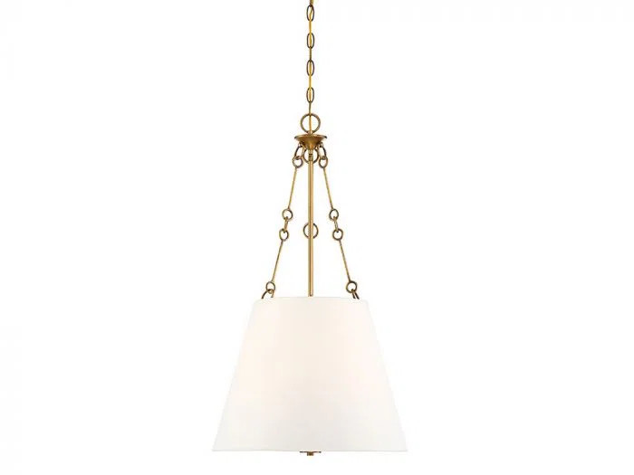 Lodi 4 - Light Single Cone Pendant in Warm Brass | Wayfair North America