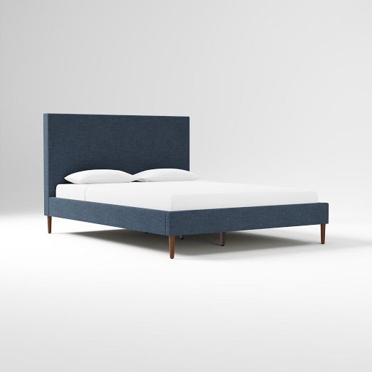 Emmett Nontufted Bed - Wood Legs | West Elm (US)