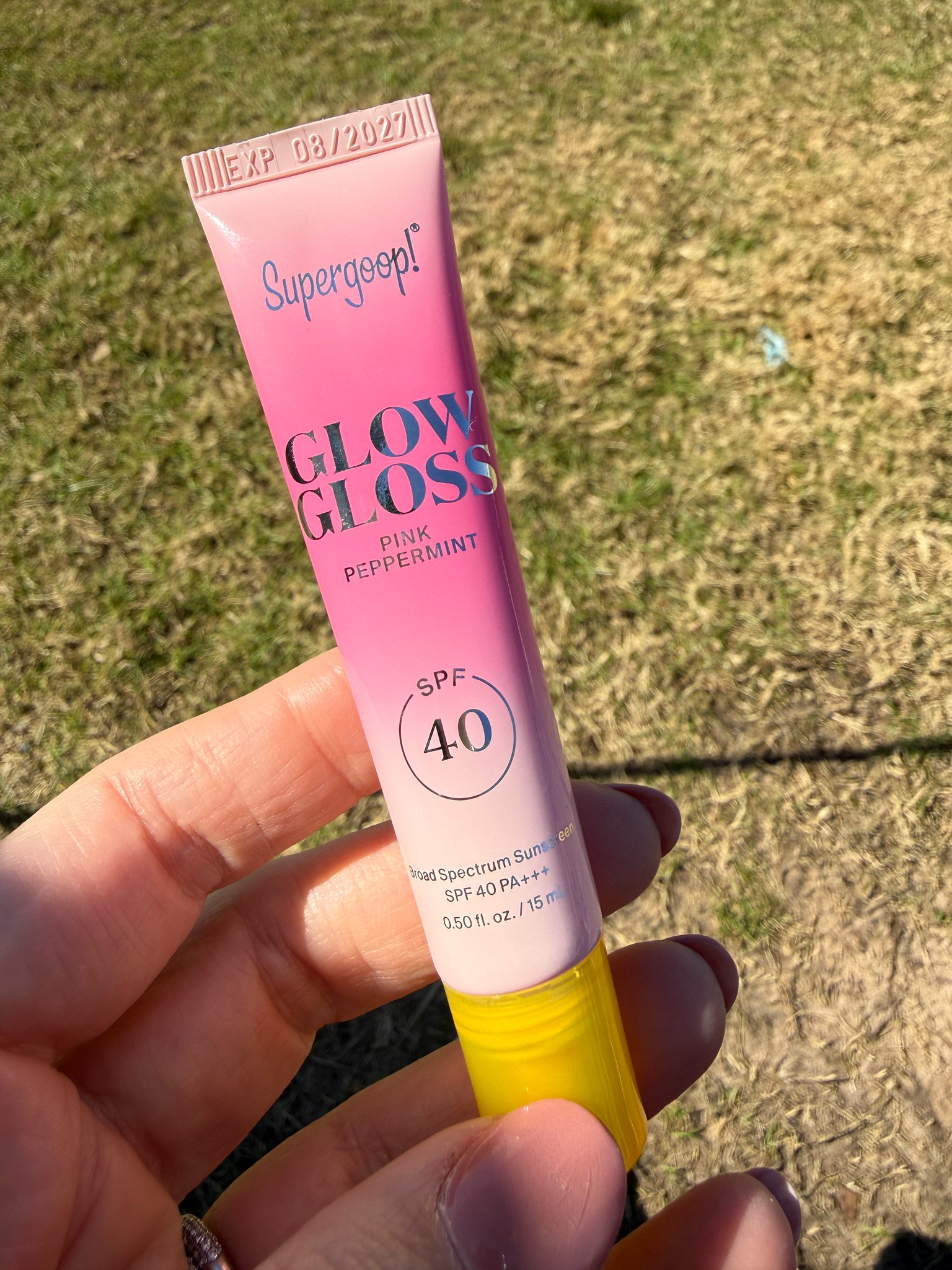 This new Supergoop Glow Gloss is really good! Spf 40!! 

 