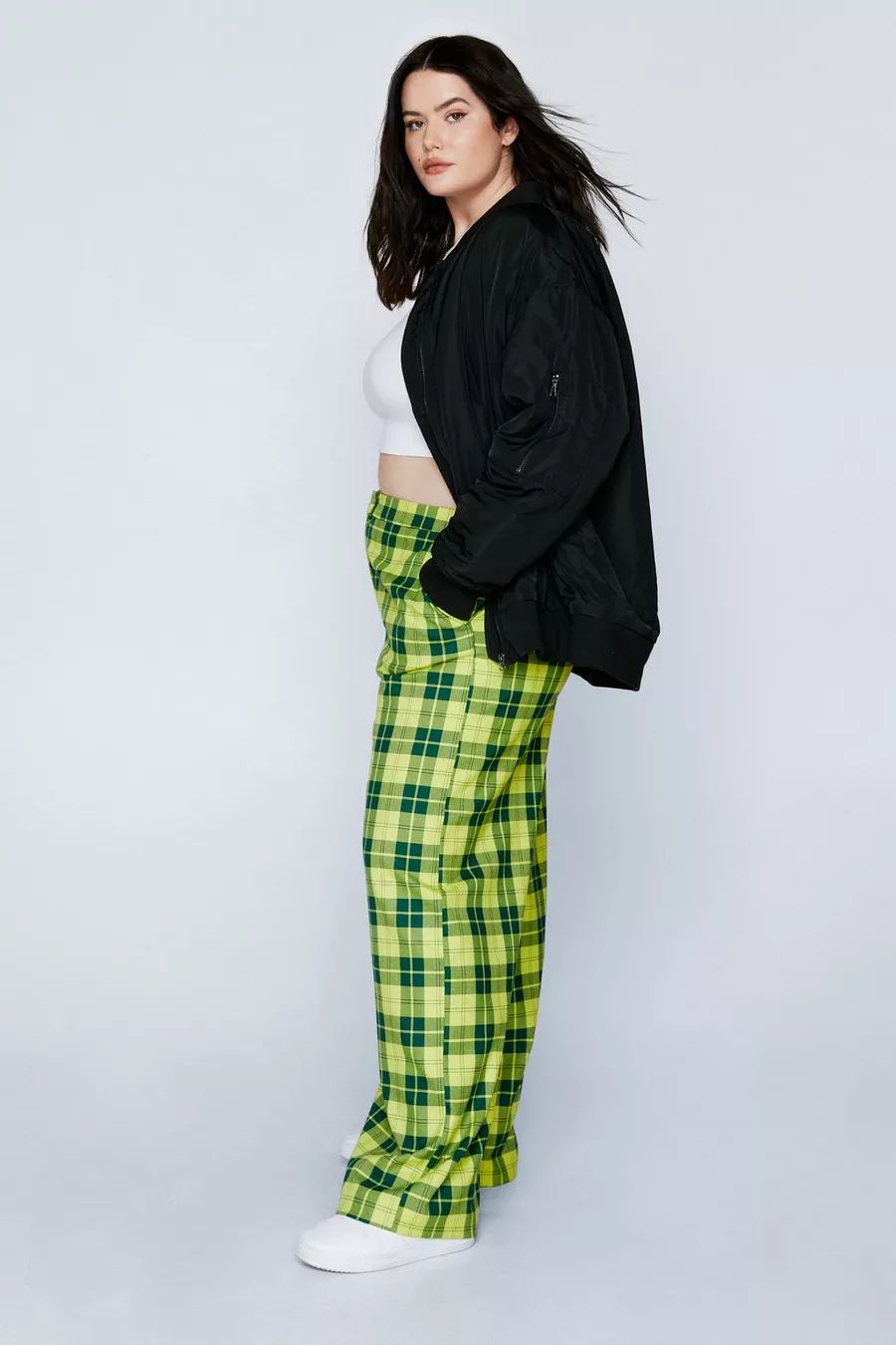 Plus Size Plaid Wide Leg Pants | Nasty Gal US