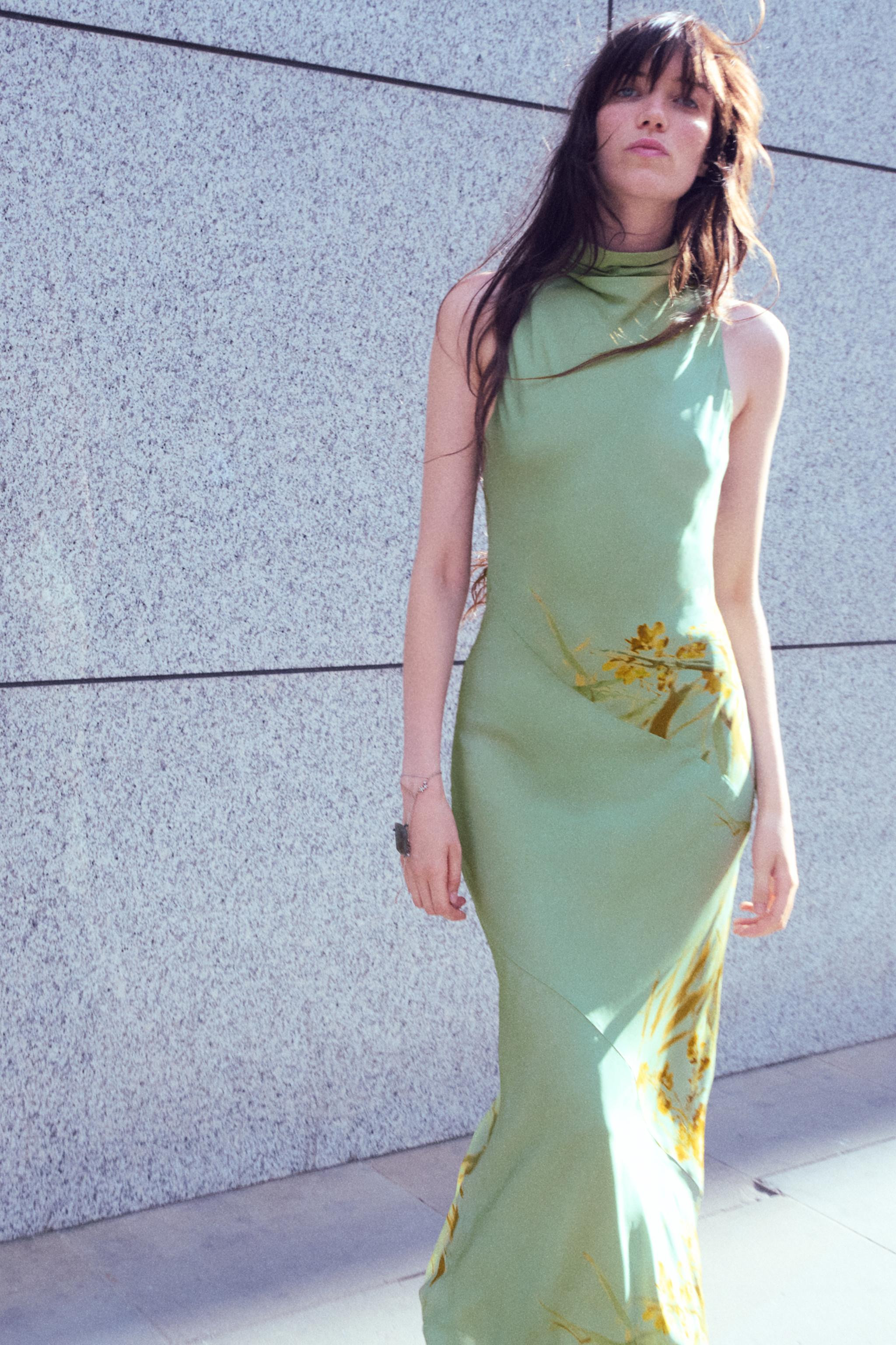 ZW COLLECTION PRINTED MAXI DRESS | Zara US