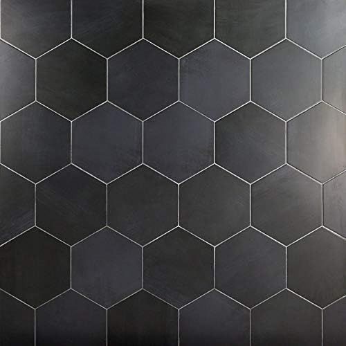 Langston Dark Gray 10" Hexagon Matte Porcelain Floor and Wall Tile (18 Pieces 10.76 Sq. Ft. / Case) | Amazon (US)