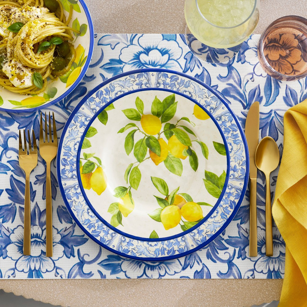 Lemon Outdoor Melamine Salad Plates | Williams-Sonoma