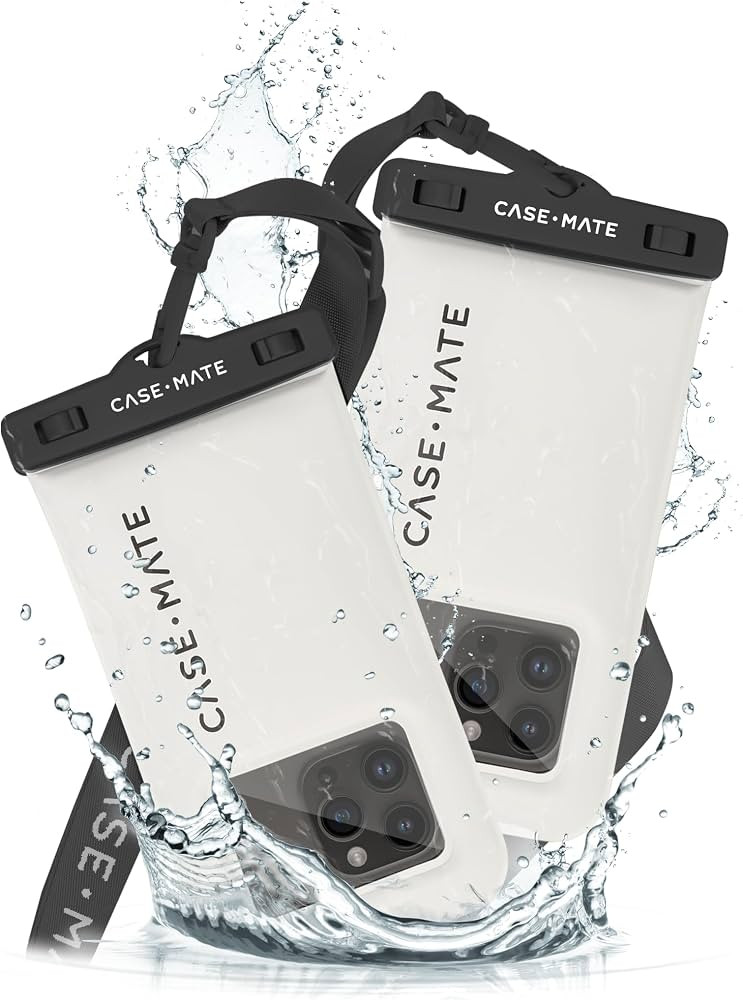 Case-Mate 2 Pack IP68 Waterproof Phone Pouch - Sand Dollar | Amazon (US)
