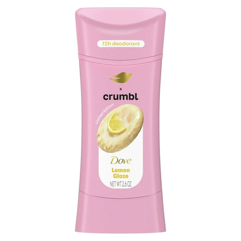 Dove Crumbl Deodorant Stick Crumbl Lemon Glaze Aluminum Free, 2.6 oz | Walmart (US)