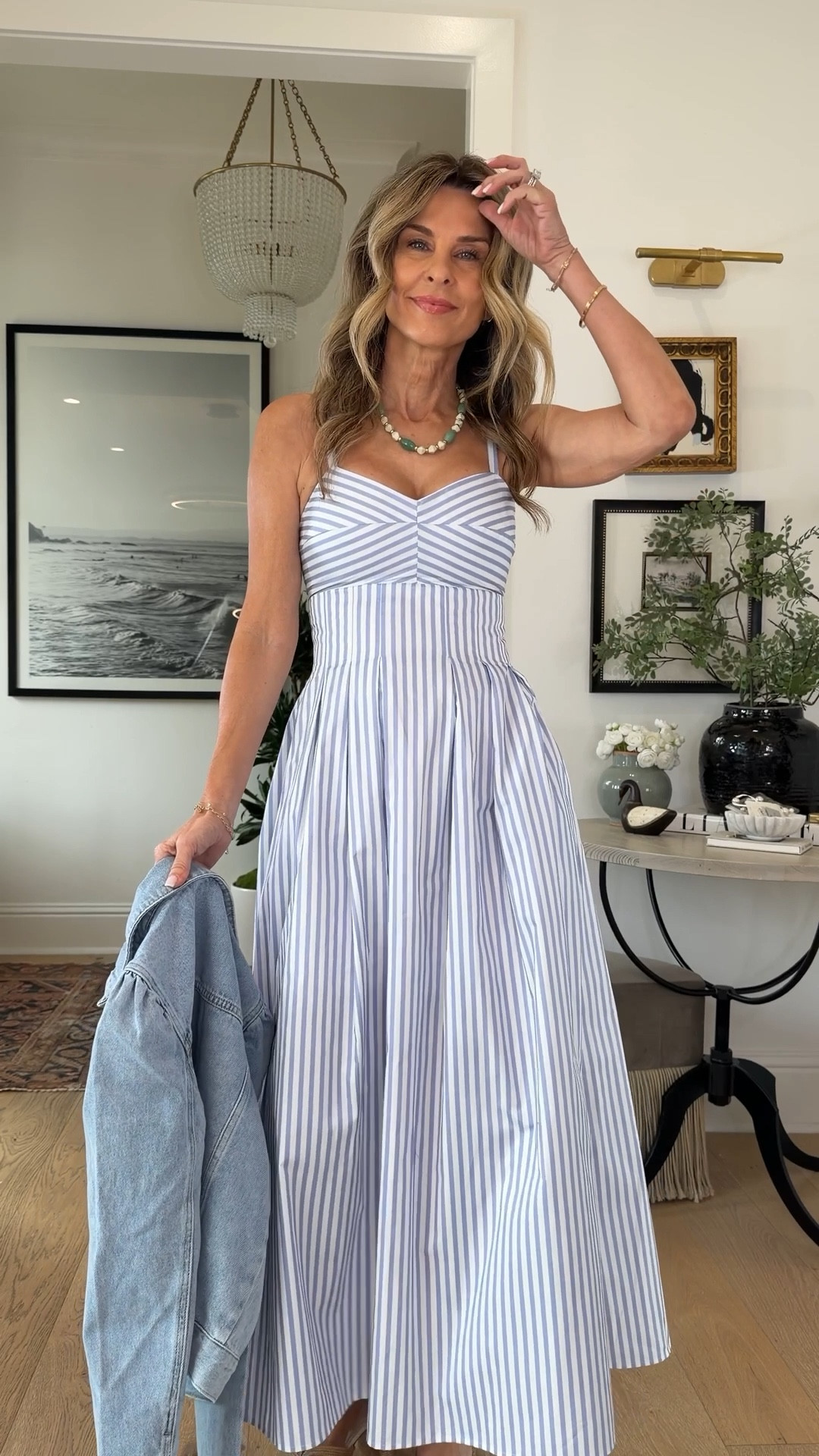 DISCOUNT CODE TAMMYC15
Avara spring break ready! I’m 5’6’’.
-I’m wearing XS in everything
-jeans TTS
-blue and white striped dress fit like a glove, size up if you want more space!

#LTKOver40 #LTKSeasonal #LTKootd