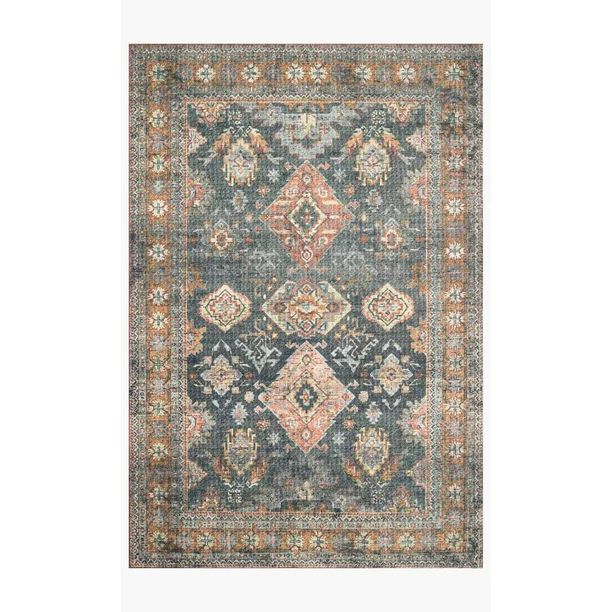 Loloi II Skye Oriental Sea / Rust Area Rug | Walmart (US)