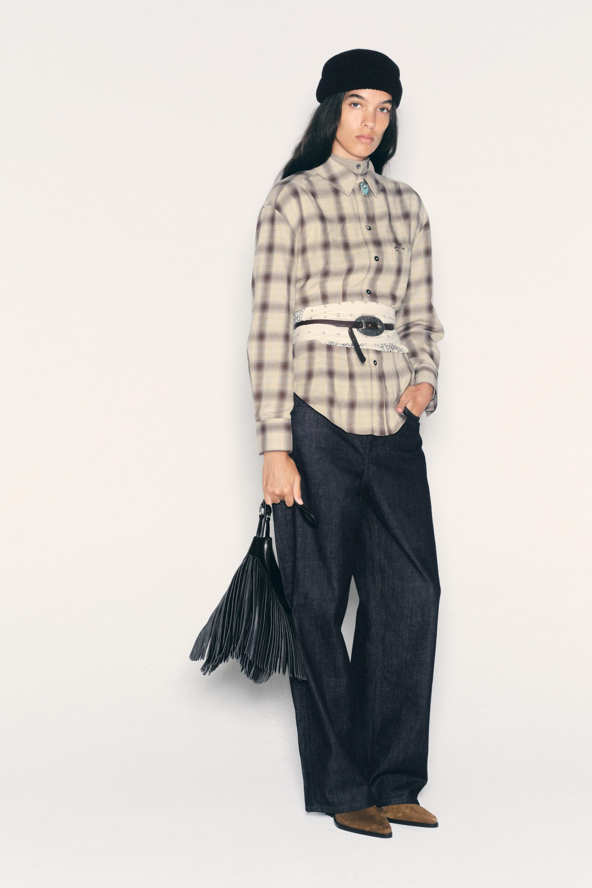FRINGED SHOULDER BAG | Zara US