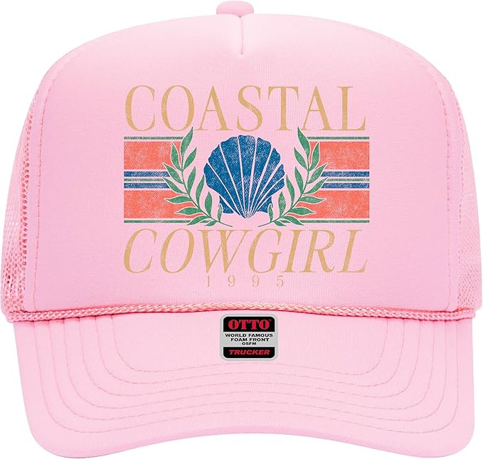 Coastal Cowgirl Trucker Hat - Premium Snapback for Men and Women - Beach Cowboy Cute Summer Weste... | Amazon (US)